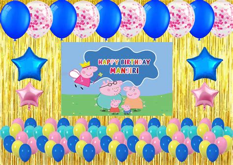 Buy Peppa Pig Birthday Party Decoration | Party Supplies | Thememyparty ...