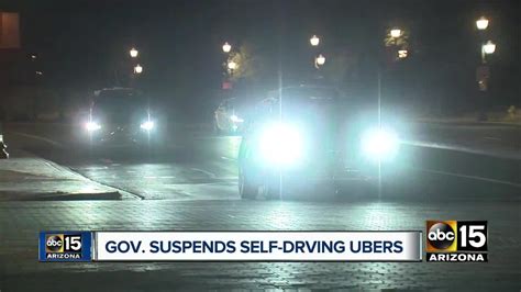 Governor Ducey Suspends Self Driving Ubers In Arizona Video Dailymotion