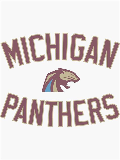 Usfl Merch Michigan Panthers Logo Shirt Sticker By B03tlinda Redbubble