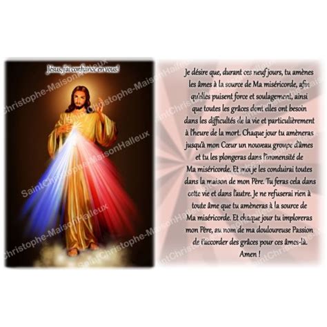 Autocollant bougie de neuvaine avec prière français Christ