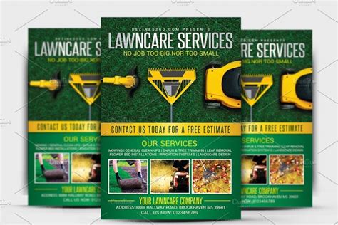 11 Lawn Care Flyer Templates Psd Ai And Word Graphic Cloud