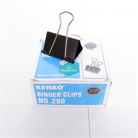 Binder Clip Kenko 280 Untuk Jepit 100 150 Lembar Kertas HVS 1 Box Isi