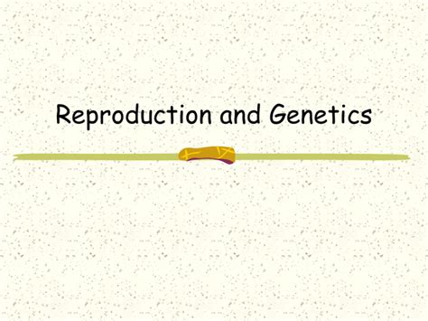 E Reproduction And Genetics