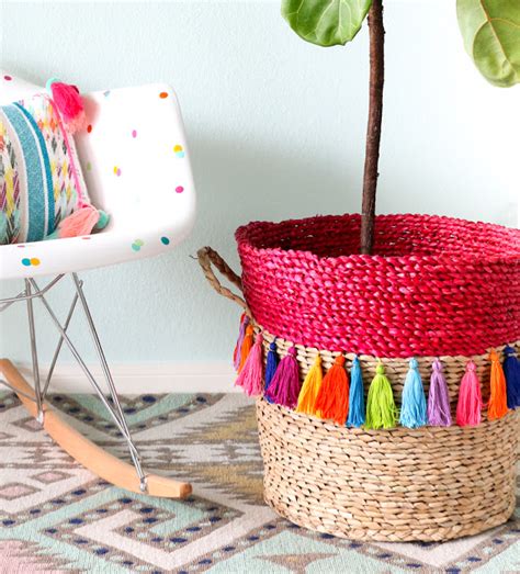 Diy It Tassel Basket Planter A Kailo Chic Life