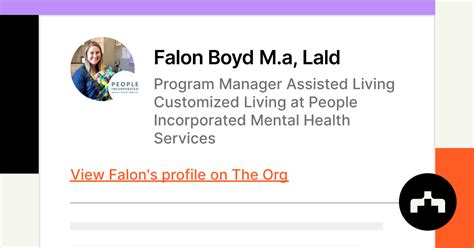 Falon Boyd Ma Lald Program Manager Assisted Living Customized