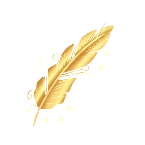 Golden Feather Golden Feather Furry PNG Transparent Clipart Image