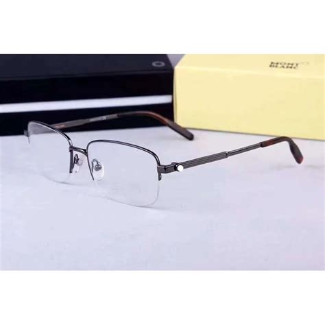 Mb Design Men Wide Face Pure Titanium Glasses Frame Half Frame Square Myopia Optical