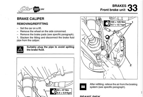 Front Brake Caliper Bolts Torque Alfa Romeo Forum