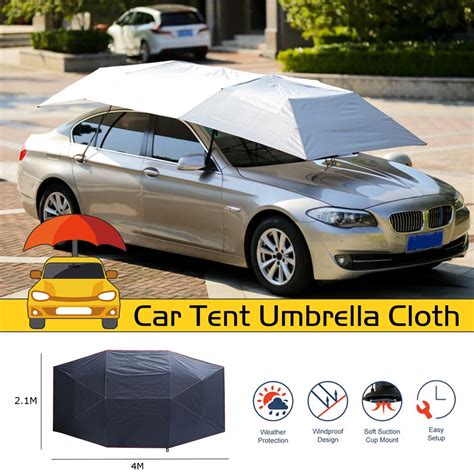 Waterproof Anti Uv Full Automatic Outdoor Car Vehicle Tent Umbrella Sunshade Roof Cover Car