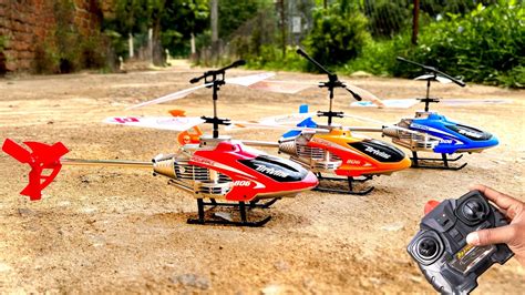 Red Vs Orange Vs Blue Best Velocity 3 5 Channel Rc Helicopter Unboxing