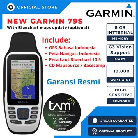 Jual Garmin 79S GPS Map Free Peta Laut Bluechart Original Di Lapak