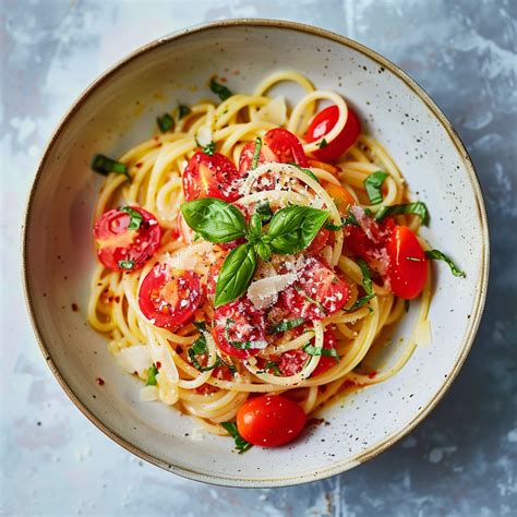 Spaghetti Al Pomodoro E Basilico