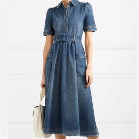 Co Dress Dresses New Co Denimfitflare Midi Dress Small Darling