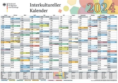 Interreligiöser Kalender 2024 Fiann Jeralee