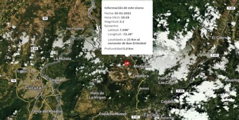 10ene Se Registró Un Sismo De Magnitud 3 1 En San Cristóbal