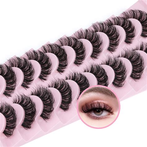 Amazon False Eyelashes Natural Fluffy Lashes Russian Strip Lashes