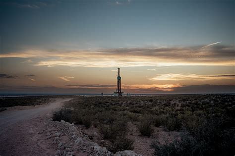 Drilling Rig Platform In Western New Mexico West Texas Oil And Gas Industry Stock Photo ...