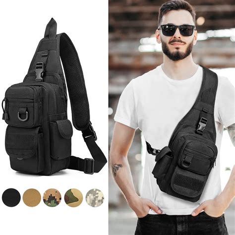 Bolsa táctica de pecho oculta para pistola bolso militar de hombro