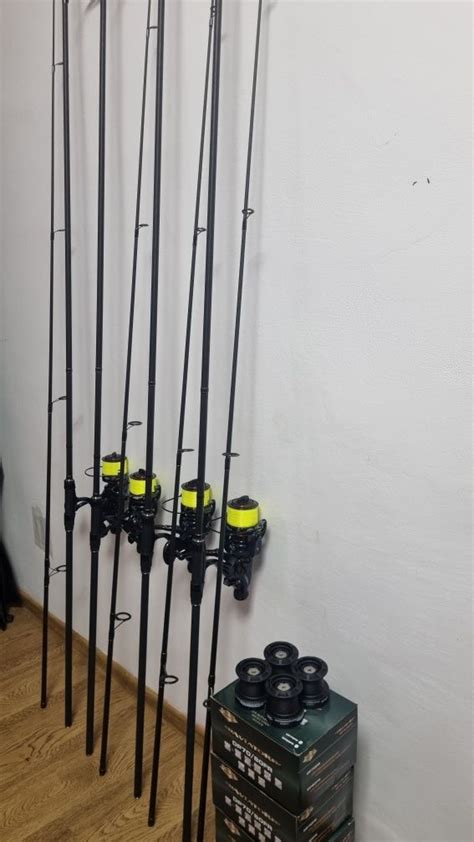 Set 4 Lansete Crap FL VIPER 3 90m 3 5 LBS 4 Mulinete AVIATOR DP70