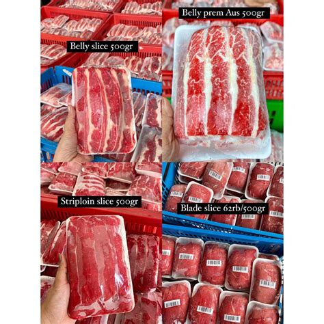 Jual Daging Slice Beef Belly Slice Daging Bulgogi Striploin Slice