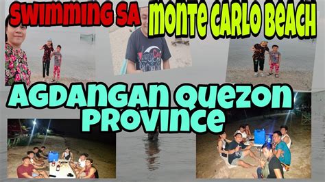 Swimming Sa Monte Carlo Beach Agdangan Quezon Province Youtube