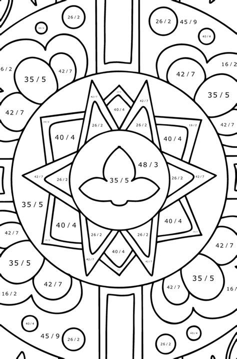 Tibetan Mandala Coloring Page Online And Print For Free