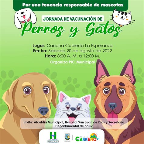 Jornada de vacunación de perros y gatos en Puerto Carreño