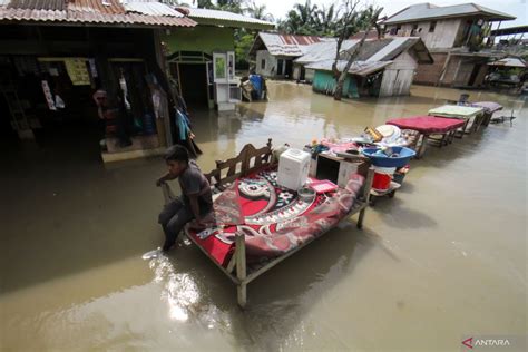 Banjir Di Aceh Utara Berangsur Surut Antara News