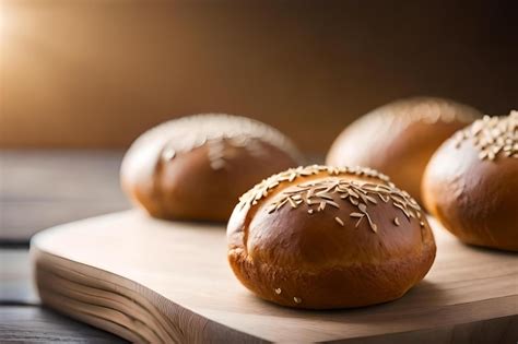 Premium Photo Fresh Baked Wholegrain Buns