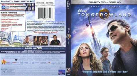 Jaquette Dvd De Tomorrowland A La Poursuite De Demain Zone 1 Blu Ray