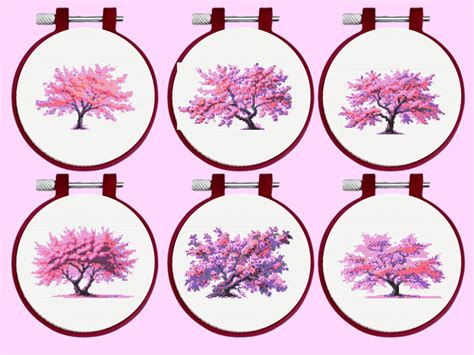 Cherry Blossom Tree Cross Stitch Pattern Cherry Blossom Tree Cross