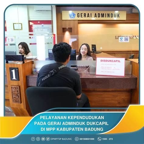 Dpmptsp Berita Pelayanan Kependudukan Pada Gerai Adminduk Dukcapil