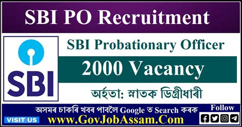 Sbi Po Recruitment Probationary Officer Vacancy Apply Now