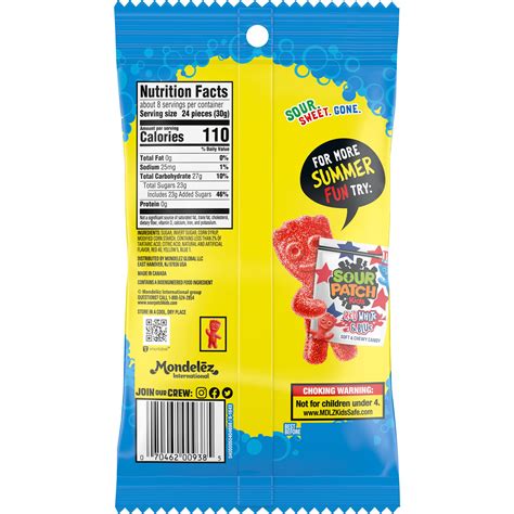 Sour Patch Kids Cola Flavored Bubbles Soft And Chewy Candy