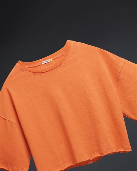 Buy Womens Orange Oversized Short Top Online At Bewakoof