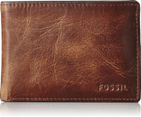 Fossil Men S Derrick Bifold Wallet Brown ML3709200 Buy Online At