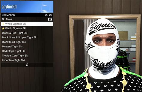 White Bigness Ski And Black Bigness Ski Masks Unlocked By Completing 10