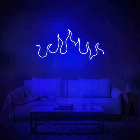 Fire Led Neon Sign Aesthetic Neon Light Home Decor Custom Made Etsy