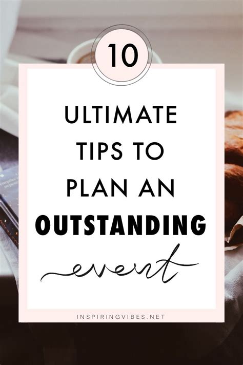 Event Planning Checklist 10 Tips To Plan An Outstanding Event Event