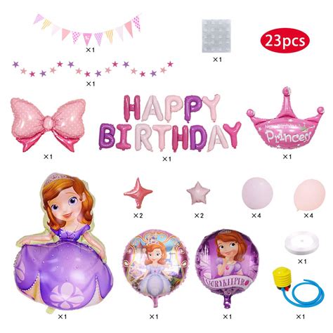 Sofia The First Birthday Party Balloons Sofia The First Birthday Party