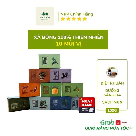 Xà Bông Sinh Dược 10 Loại Xà Phòng Tắm Handmade Thảo Dược Nguồn Gốc