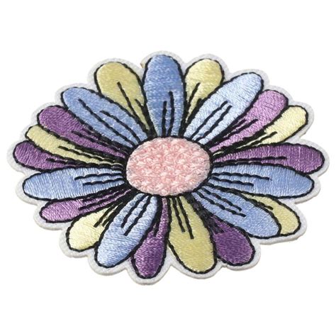 Pcs Polyester Thread Flowers Iron On Patches For Jackets Ebay