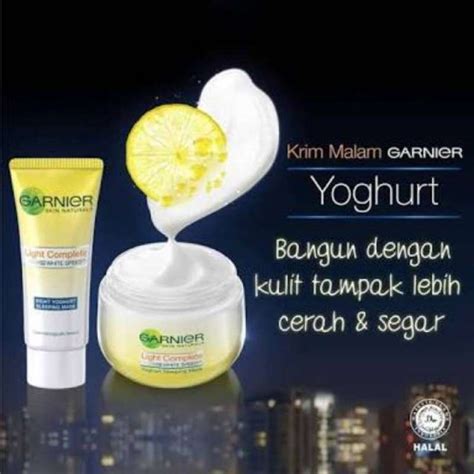 Jual Garnier Light Complete Night Cream Yoghurt Sleeping Mask Di Seller