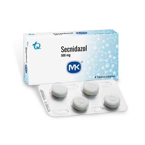 Drogas S S SECNIDAZOL 500 MG MK CAJA X 4 TABS