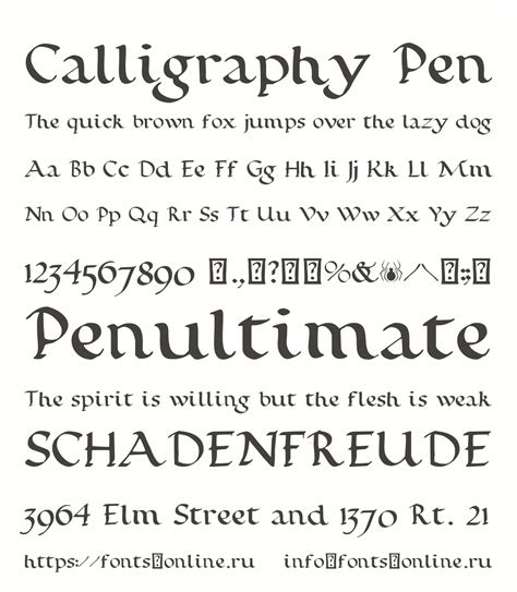 Calligraphy Pen font