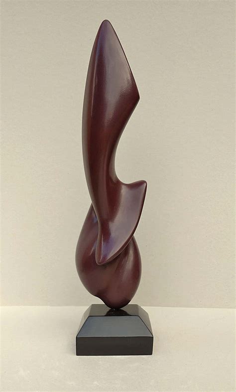 Lutfi Romhein Sublime Sensual Dark Red Oak Wood Abstract Sculpture For Sale At 1stdibs