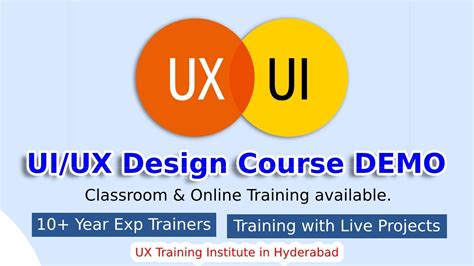 UI UX Design Course Demo UI UX Course In Hyderabad UI UX Design