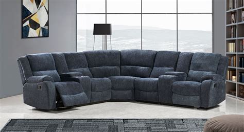 ALTO Sectional Modular Reclining Sofa (Cup Holders and Storage)