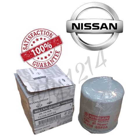 15208 65F0A NISSAN OIL FILTER SENTRA LIVINA LATIO SYLPHY ALMERA TEANA