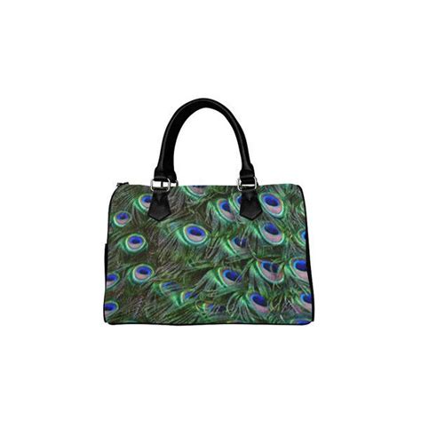 Peacock Feathers Boston Handbag Model 1621 170 DKK Liked On